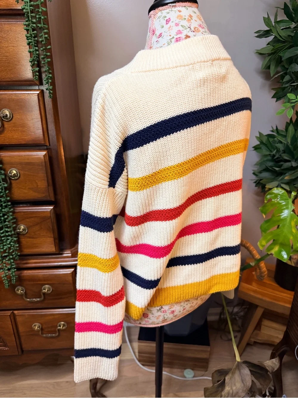 🌈 J.Crew x The Reeds Rainbow Striped Knit Sweater